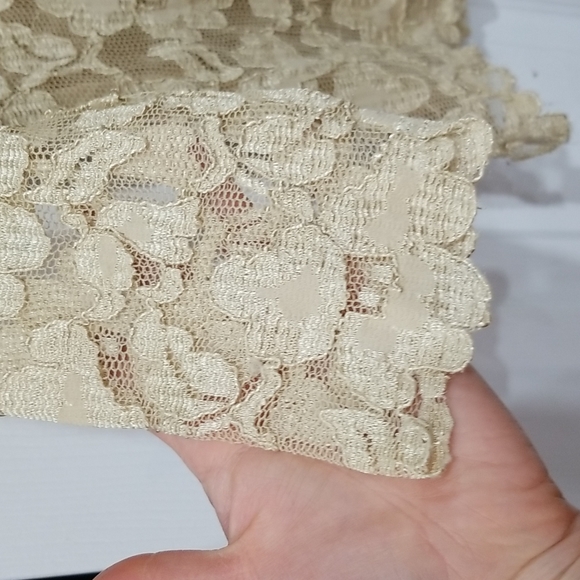 Pursuits Ltd. Lace Overlaid Blouse - Picture 4 of 7